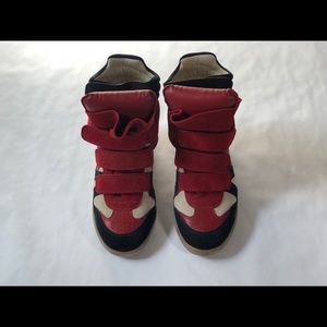 Isabel Marant High Top Wedge Sneakers